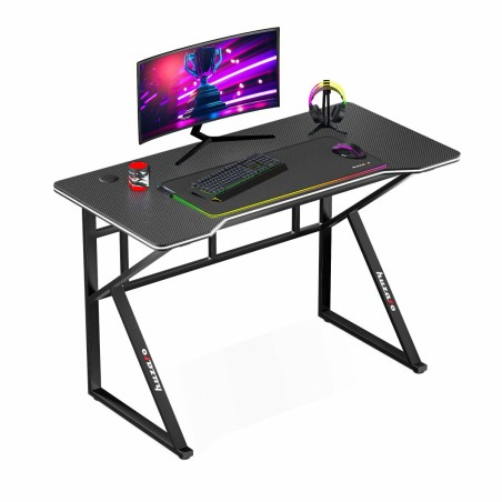 Mesa de Escritorio Gaming Huzaro HZ-Hero 1.6 Black Negro 120 x 75 x 60