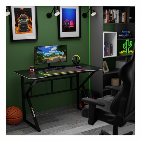 Mesa de Escritorio Gaming Huzaro HZ-Hero 1.6 Black Negro 120 x 75 x 60