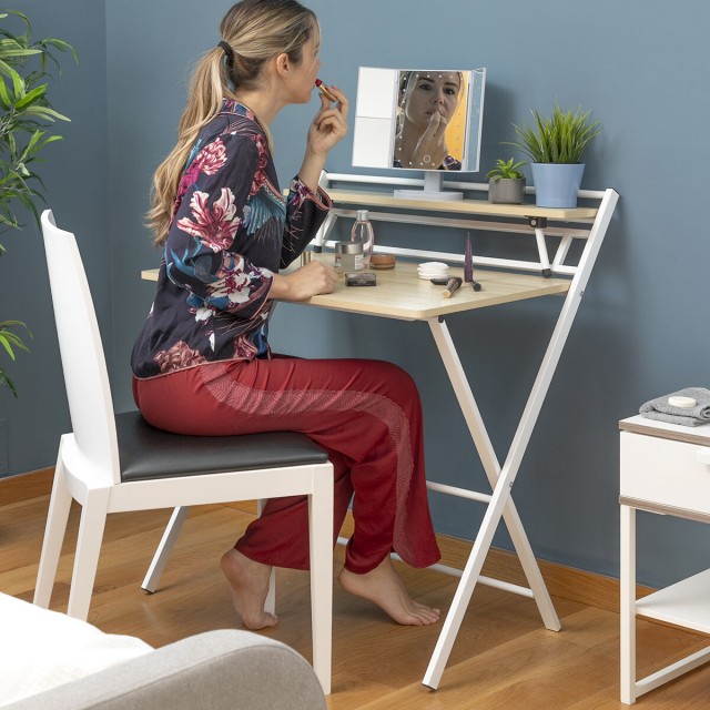 Inklapbaar bureau met schap Tablezy InnovaGoods