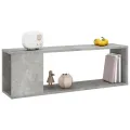 Meuble TV Gris béton 100x24x32 cm Aggloméré
