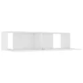 Meuble TV Blanc 120x30x30 cm Aggloméré