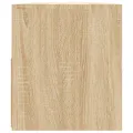 Meuble TV avec lumières LED chêne sonoma 90x35x40 cm