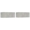 Ensemble de meubles TV 5 pcs Gris béton Bois d'ingénierie