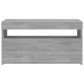 Meuble TV avec lumières LED Sonoma gris 75x35x40 cm