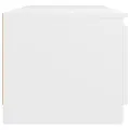 Meuble TV avec lumières LED blanc 140x40x35,5 cm