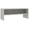 Meuble TV Gris béton 100 x 40 x 40 cm Aggloméré