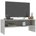 Meuble TV Gris béton 100 x 40 x 40 cm Aggloméré
