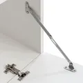 Meuble TV mural avec éclairage LED 5 pièces Blanc