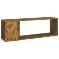 Meuble TV Chêne fumé 100x24x32 cm Bois d'ingénierie