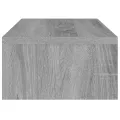 Support de moniteur Sonoma gris 42x24x13 cm Bois d'ingénierie