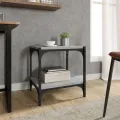 Meuble TV Sonoma gris 40x33x41 cm Bois d'ingénierie et acier