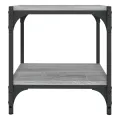 Meuble TV Sonoma gris 40x33x41 cm Bois d'ingénierie et acier