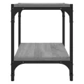 Meuble TV Sonoma gris 40x33x41 cm Bois d'ingénierie et acier