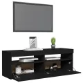 Meuble TV avec lumières LED noir 120x35x40 cm
