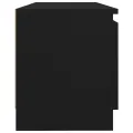 Meuble TV avec lumières LED Noir 120x30x35,5 cm