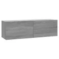 Armoire murale TV Sonoma gris 100x30x30 cm Bois d'ingénierie
