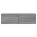 Armoire murale TV Sonoma gris 100x30x30 cm Bois d'ingénierie