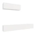 Ensemble de meubles TV 3 pcs Blanc Bois d'ingénierie