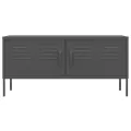 Meuble TV Anthracite 105x35x50 cm Acier