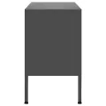 Meuble TV Anthracite 105x35x50 cm Acier
