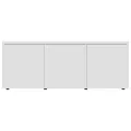 Meuble TV Blanc 80x34x30 cm Aggloméré
