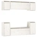 Meubles TV 6 pcs Blanc Bois massif de pin