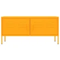 Meuble TV Jaune moutarde 105x35x50 cm Acier