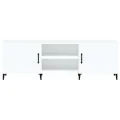 Meuble TV blanc 150x30x50 cm bois d'ingénierie