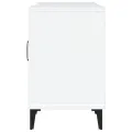 Meuble TV blanc 150x30x50 cm bois d'ingénierie