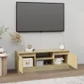 Meuble TV avec porte Chêne sonoma 102x30x36 cm
