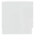 Meuble TV Blanc brillant 80x35x36,5 cm Bois d'ingénierie
