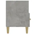 Meuble TV gris béton 102x36x50 cm bois d'ingénierie
