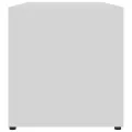 Meuble TV Blanc 80x34x36 cm Bois d'ingénierie