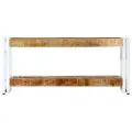 Meuble TV 90 x 30 x 40 cm Bois massif de manguier