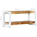 Meuble TV 90 x 30 x 40 cm Bois massif de manguier