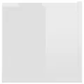 Meuble TV Blanc brillant 120x30x30 cm Aggloméré