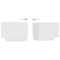 Meuble TV Blanc 100x35x40 cm Aggloméré