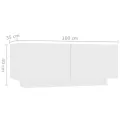Meuble TV Blanc 100x35x40 cm Aggloméré