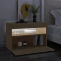 Meuble TV avec lumières LED chêne sonoma 60x35x40 cm