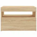 Meuble TV avec lumières LED chêne sonoma 60x35x40 cm