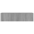 Armoire murale TV Sonoma gris 120x30x30 cm Bois d'ingénierie
