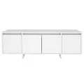 Meuble TV Blanc 120x30x40,5 cm Aggloméré