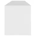 Meuble TV Blanc 120x30x40,5 cm Aggloméré