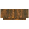 Meuble TV Chêne fumé 100x35x40 cm Bois d'ingénierie
