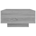 Table basse Sonoma gris 90x60x31 cm Bois d'ingénierie