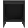 Tables de chevet 2 pcs Noir 40x35x50 cm