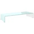 Meuble TV/Support pour moniteur 80x30x13 cm verre vert