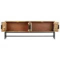 Meuble TV 140x30x50 cm Bois massif de manguier