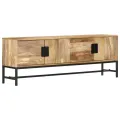 Meuble TV 140x30x50 cm Bois massif de manguier