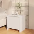 Tables de chevet 2 pcs blanc 45x34x44,5 cm bois d'ingénierie